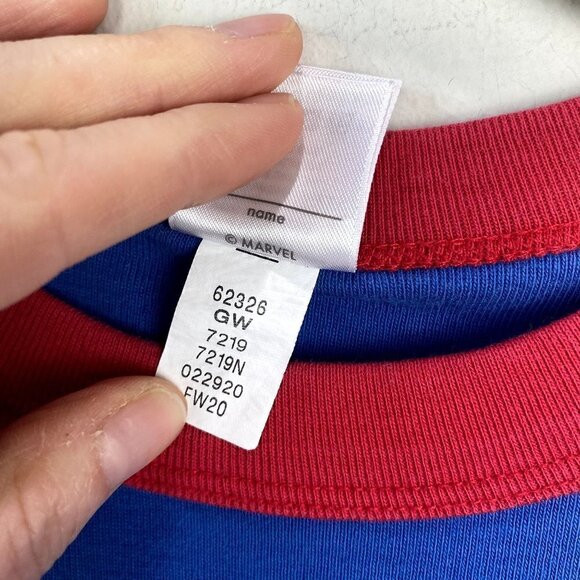 Hanna Andersson x Marvel Spider-man Long John Pajama Top 6-7 - Picture 5 of 6